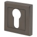 Exel Square Escutcheon - 52 x 52mm- Euro - Gun Metal