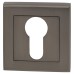Exel Square Escutcheon - 52 x 52mm- Euro - Gun Metal