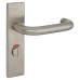 Exel Satin Stainless Steel 19mm Return to Door Bathroom Door Handle - Square - 57mm c/c - RH