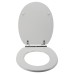 Croydex Portland Flexi-Fix Soft Close Wooden Toilet Seat - White