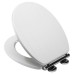Croydex Portland Flexi-Fix Soft Close Wooden Toilet Seat - White
