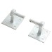 Heavy Duty Adjustable Field Gate Hinge Set On Plates - 600 x 85mm - Galvanised
