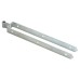 Heavy Duty Adjustable Field Gate Hinge Set On Plates - 600 x 85mm - Galvanised