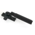 From The Anvil Brompton Knurled Locking Mortice & Hook Plate Window Fastener - Right - Matt Black