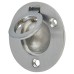 Exel Round Flush Ring Cabinet Pull Handle - 38mm Diameter - Satin Chrome