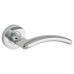 Jigtech Polished Chrome Door Handles on Round Rose - Viper Range 