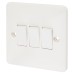 Exel 10A 3 Gang 2 Way Light Switch - White Exel 10A 3 Gang 2 Way Light Switch - White