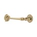 Hampstead Heavy Duty Cabin Hook & Eye - 100mm Length - Polished Brass