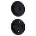 FVG Round Flush Privacy Set with Bolt - Matt Black 