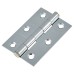 Exel Tubular Latch Pack - 57mm Backset - 3 x Fire Rated Button Tip Hinges - Polished Chrome