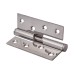 Rising Butt Door Hinge - 102 x 76 x 2mm - Left Hand - Polished Stainless Steel - Pair
