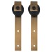 FVG Barn Strap Soft Open/Close Sliding Door Gear - 2000mm Track - 40-60kg Max Door - Antique Brass