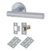 Exel Bella Latch Door Handle on Rose Kit - Satin Chrome