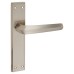 Exel Satin Nickel Latch Door Handle - Norley Range - 200 x 42mm