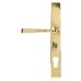 From The Anvil Avon uPVC Slimline Multipoint Door Handle - 92mm c/c - Aged Brass