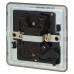 Knightsbridge 20A 1 Gang Double Pole Screwless Flat Plate Appliance Switch - Matt Black