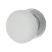 Hampstead Designer Porcelain Mortice/Rim Door Knob - 60mm Rose Diameter - White and Chrome