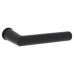 Hoppe Matt Black Door Handles on Round Mini Rose - Amsterdam Range 