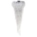 BHS Leila 7 Light Flush Ceiling Light - Polished Chrome with Crystal Droplets