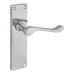 Exel Victorian Scroll Latch Door Handle Kit - Polished Chrome