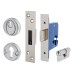 Hampstead BS3621 Euro Deadlock & Dbl Cylinder - 65mm Case - 44mm Backset - Square - Pol Stainless