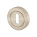 Exel Escutcheon - 50mm Diameter - Keyhole - Satin Nickel
