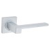Serozzetta by Carlisle Brass Satin Chrome Door Handles on Square Rose - Equi Range 