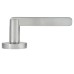 Jigtech Satin Chrome Door Handles on Round Rose - Condor Range 