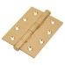 Performance Ball Bearing Butt Door Hinge - 100 x 75 x 3mm - Satin Brass - Pair
