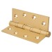 Performance Ball Bearing Butt Door Hinge - 100 x 75 x 3mm - Satin Brass - Pair