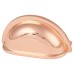 Exel Cabinet Cup Handle - 76mm Centres - Bright Copper