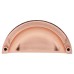 Exel Cabinet Cup Handle - 76mm Centres - Bright Copper
