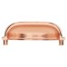 Exel Cabinet Cup Handle - 76mm Centres - Bright Copper