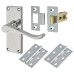 Exel Budget Scroll Latch Door Handle Kit - Polished Chrome