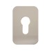 Exel Jumbo Adhesive Fixing Escutcheon - 75 x 50mm - Euro - Satin Stainless Steel