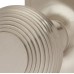 Hampstead Miller Reeded Mortice Door Knob on Backplate - Latch - 205 x 52mm - Satin Nickel
