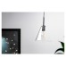 Exel Noord Knurled Ceiling Light Pendant - Matt Black Fittings and Hooded Clear Glass Shade