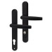 Hoppe PAS24 1530/3259N uPVC Multipoint Door Handle - Long Plate - 92mm c/c - 60mm door - Black