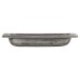 Olde Forge Rectangular Flush Cabinet Pull Handle - 90 x 40mm - Pewter Effect
