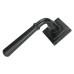 From The Anvil Matt Black Door Handles on Square Rose - Newbury Range 