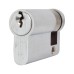 Eurospec 5 Pin 45mm Euro Single Cylinder - 35 + 10mm - Satin Chrome - Master Keyed