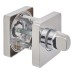 Jigtech Square Bathroom Turn & Release - 52mm Diameter - Polished Chrome