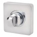 Jigtech Square Bathroom Turn & Release - 52mm Diameter - Polished Chrome
