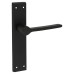 Exel Matt Black Latch Door Handle - Farley Range - 200 x 42mm