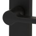 Exel Matt Black Latch Door Handle - Farley Range - 200 x 42mm