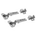 FVG Slide-On Soft Close Cabinet Hinge - 95° - Overlay - Zinc Plated - Pair