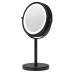 Croydex Freestanding LED 3x Magnifying Bathroom Mirror - 295 x 185 x 120mm - Matt Black