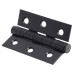 Exel Twin Ball Bearing Butt Door Hinge - 75 x 50 x 2mm - Matt Black - Pair