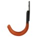 Tubular Garage and Shed Double Storage Hook - 60mm Depth - Black & Orange