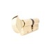 Exel 5 Pin 80mm Euro Thumbturn Cylinder - 40mm Turn + 40mm - Pol Brass - Keyed to Differ
